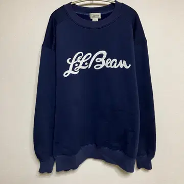 L.L.Bean 맨투맨 트레이닝복 엘엘빈 필기체 네이비