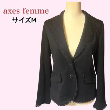 axes femme 레이스 테일러드 자켓 블랙 M Coquette