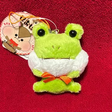 시나다 개구리 봉제 인형 마스코트 스트랩 호오바리상 헤이세이 레트로