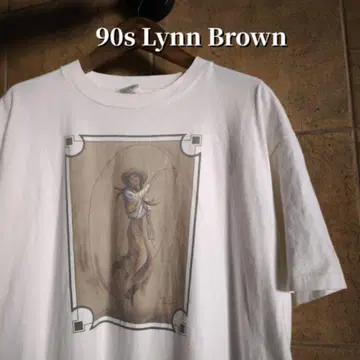 90s Lynn Brown 카우걸 아트 티셔츠