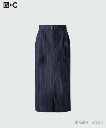 UNIQLO 벨티드 내로우 스커트 61cm 택 포함 새상품