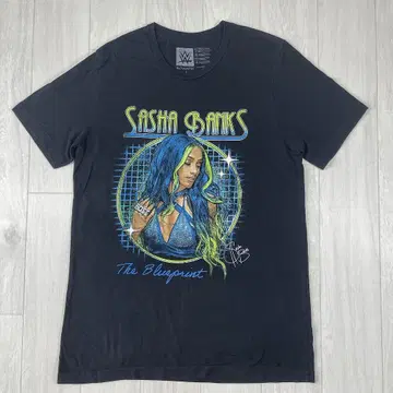 WWE 프로레슬링 사샤뱅크스 SashaBanks 티셔츠 블랙 L