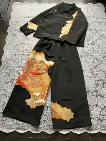 전통 예복 기모노 리메이크 자켓 팬츠 셋업