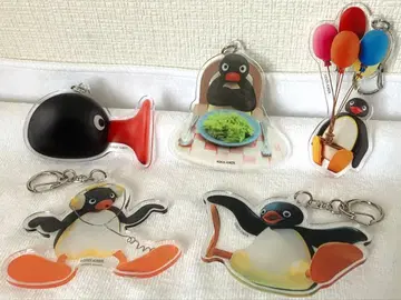 Pingu 아크릴 키링 5개 세트