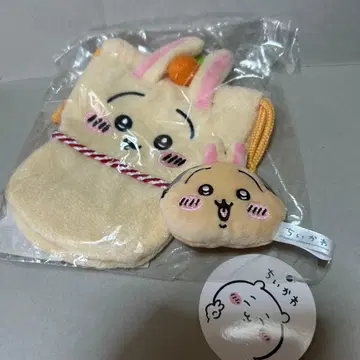 치이카와 카가미모치 복조리 토끼 미니 가마구치 파우치