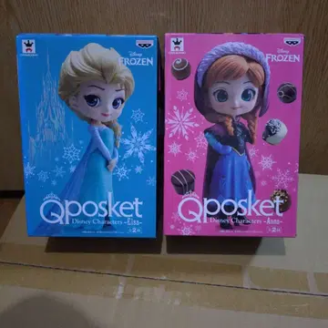 Qposket 엘사 안나 2체 세트