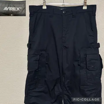 AVIREX (아비렉스) 블랙 카고 팬츠 밀리터리 M 미국 공군