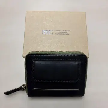 MIC 크롬엑셀 라운드 지퍼 키 지갑