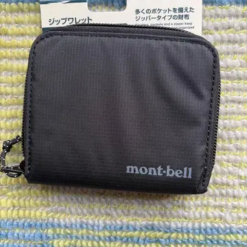 몽벨 mont-bell 지갑 블랙 접이식 지갑 지퍼 레트