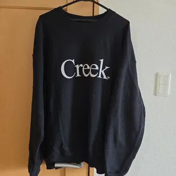 Creek 블랙 맨투맨 XL