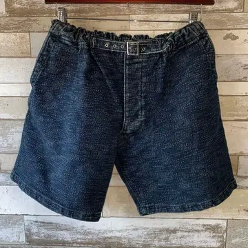 insula 벨티드 데님 숏팬츠 size 1 일본제