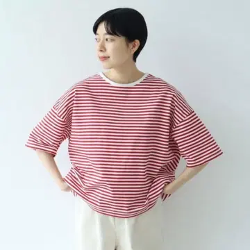 PAR ICI 보더 바인더 BIGT 셔츠