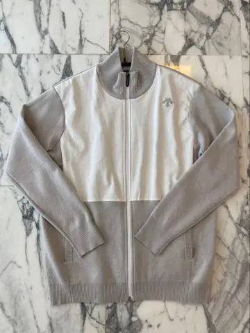 DESCENTE 그레이 집업 자켓 M
