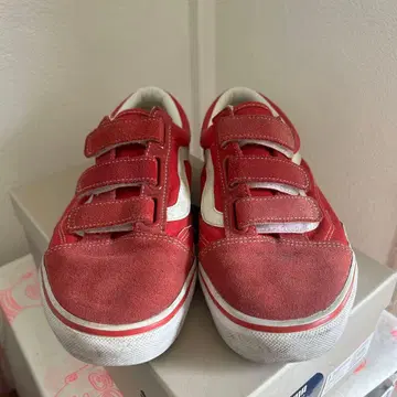 Vans 빨간색 스니커즈 41