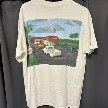 인앤아웃 버거 티셔츠 화이트 00'