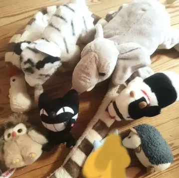 동물 봉제 인형 세트 8개