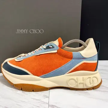 컨디션 최상 JIMMY CHOO 레인 통굽 로우컷 스니커즈 25 상당