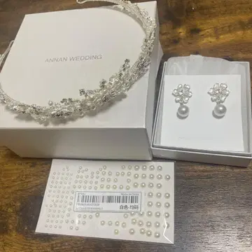 ANNAN WEDDING 티아라와 귀걸이 세트