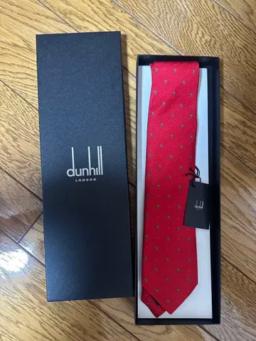 [ 최종 가격 인하 ] dunhill 빨간색 넥타이 상자 없음
