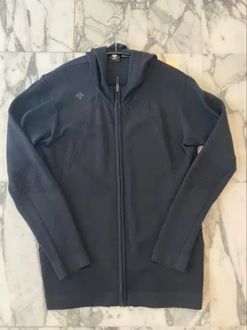 DESCENTE 집업 후드티 블랙 M