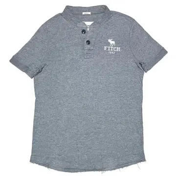 Abercrombie & Fitch 반팔 헨리넥 반팔 셔츠