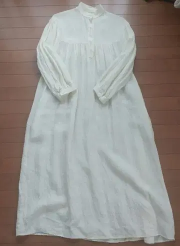 B&Y 린넨 롱 원피스 아이보리