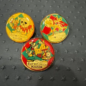 Euro Disney Kodak 핀 배지 3개 세트