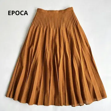 EPOCA 에포카 플리츠 롱 스커트 테라코타 38
