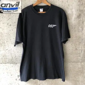GG421 00s 셔츠 영화 무비 007 스파이 빈티지