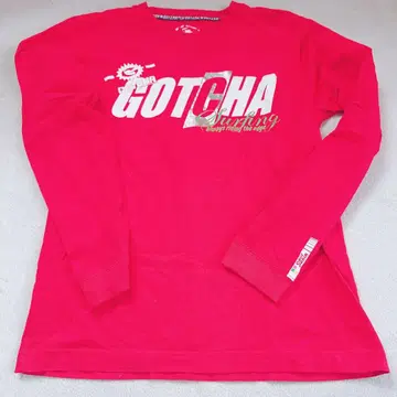 GOTCHA 서핑 긴팔 티셔츠 M 레드 빨간색 긴팔 티셔츠