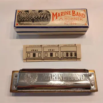 M. Hohner Marine Band 하모니카 C키 앤티크