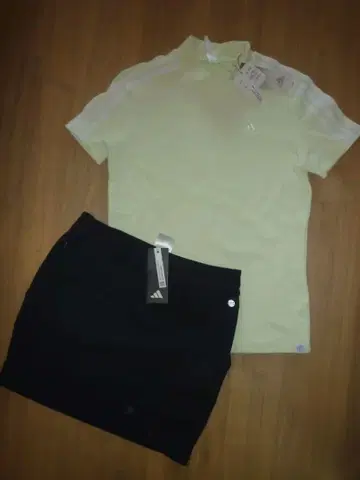 [ 새상품 M ] adidas 아디다스 골프 반팔 셔츠 & 스커트 세트