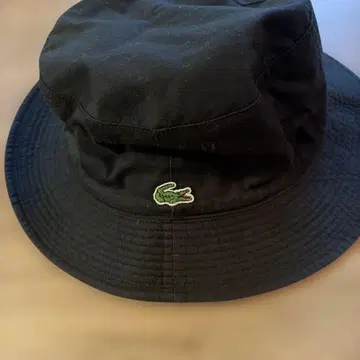 [ LACOSTE ] 라코스테 리버서블 버킷햇 블랙 레드 악어 로고