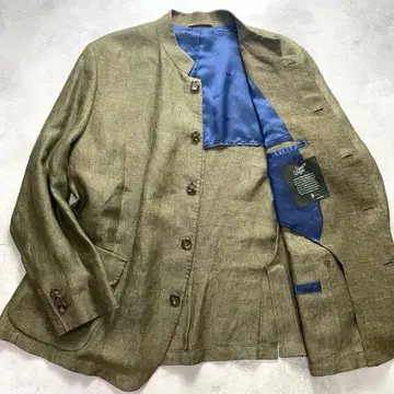노포 SCHNEIDERS 린넨 100% 스탠드 카라 자켓 티롤리안 3XL