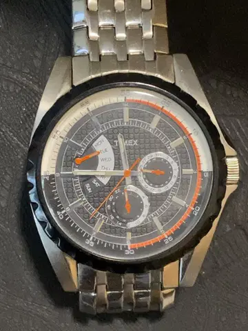 TIMEX 레트로 T2M428 블랙 x 오렌지 (정크)