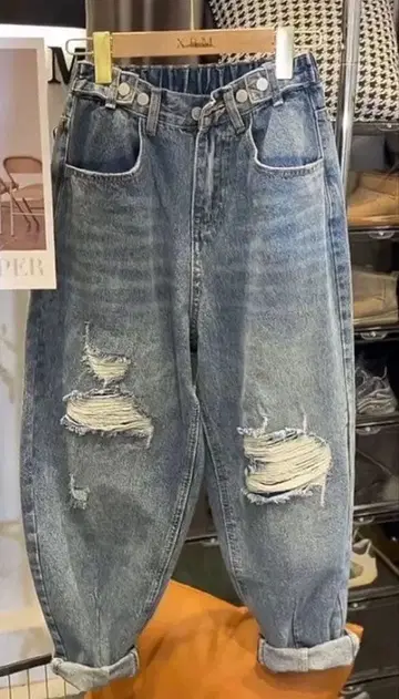 데미지 데님 4XL(5L)