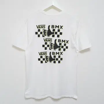 M 반스 VANS 40th BMX 체커보드 티셔츠 화이트 USA