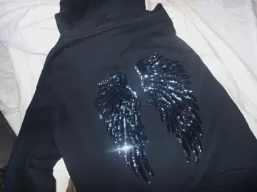 Subdued WINGS SEQUIN HOODIE