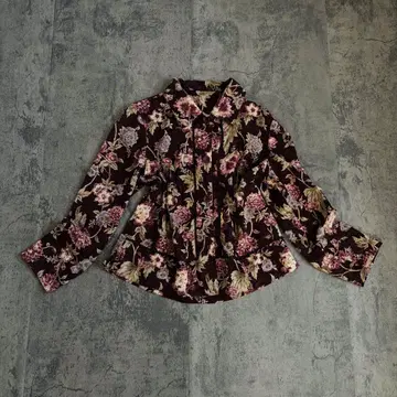 플라워 꽃 버건디 앤티크 모리걸 레트로 vintage