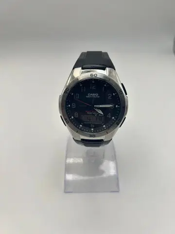작동품 CASIO 손목시계 전파 시계 솔라 콤비네이션 WVA-M640