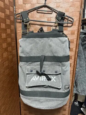 AVIREX 그레이 럭색/백팩