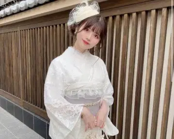 시라타마 레이스 유카타 세트 프리 사이즈