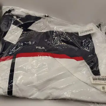 FILA 저지 후드 부착 L L 화이트/네이비/레드 폴리에스테르
