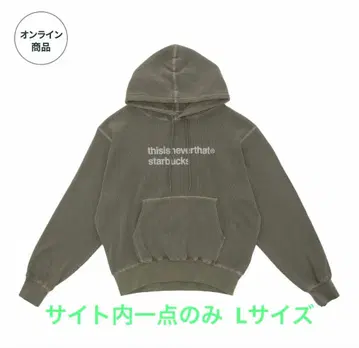 [ 새상품 ] 스벅 x thisisneverthat 와플 후디 L