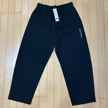 UNIQLO U 맨투맨 커브 팬츠 블랙 L