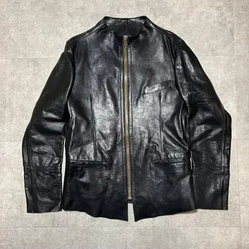 [가죽 자켓 엄선] 폴스미스 가죽 자켓 얇은 소재 라이더 M 블랙