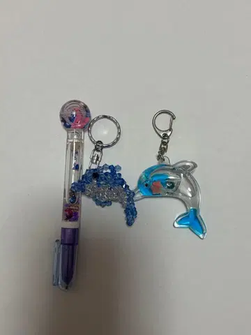 돌고래 볼펜 키링 수족관 풀 티거 에어로 헤이세이 헤이세이 레트로