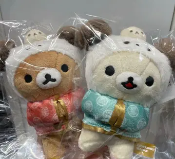 리락쿠마 코리락쿠마 매달린 봉제 인형 2체 세트 요코하마 고베 한정판