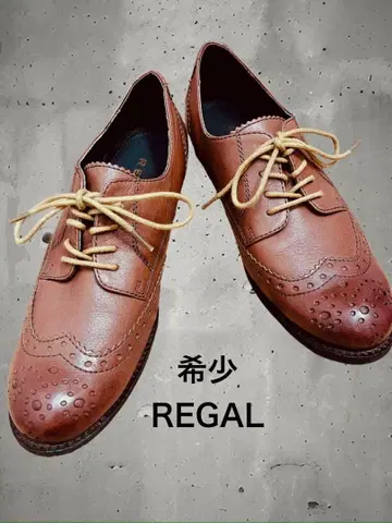 레어 REGAL 천연 가죽 윙팁 가죽 신발 24cm 일본제