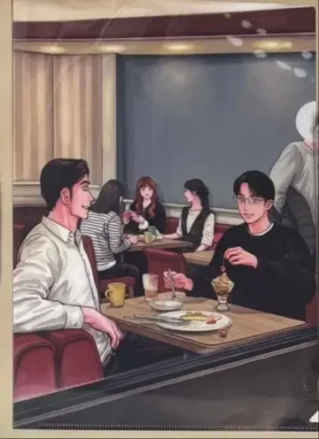 패밀리 레스토랑 가자. 멜론북스 멜론 클리어 파일 특전
